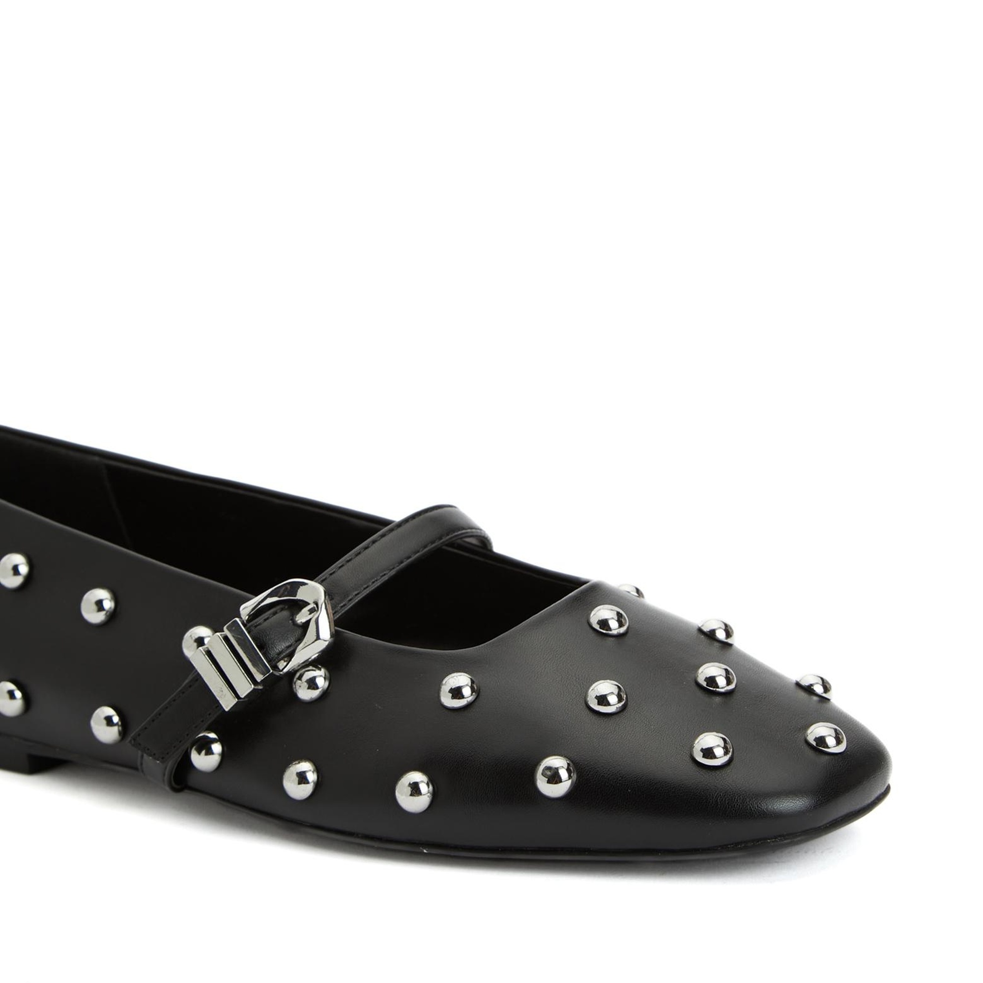 Divarese Kadın Siyah Taşlı Babet