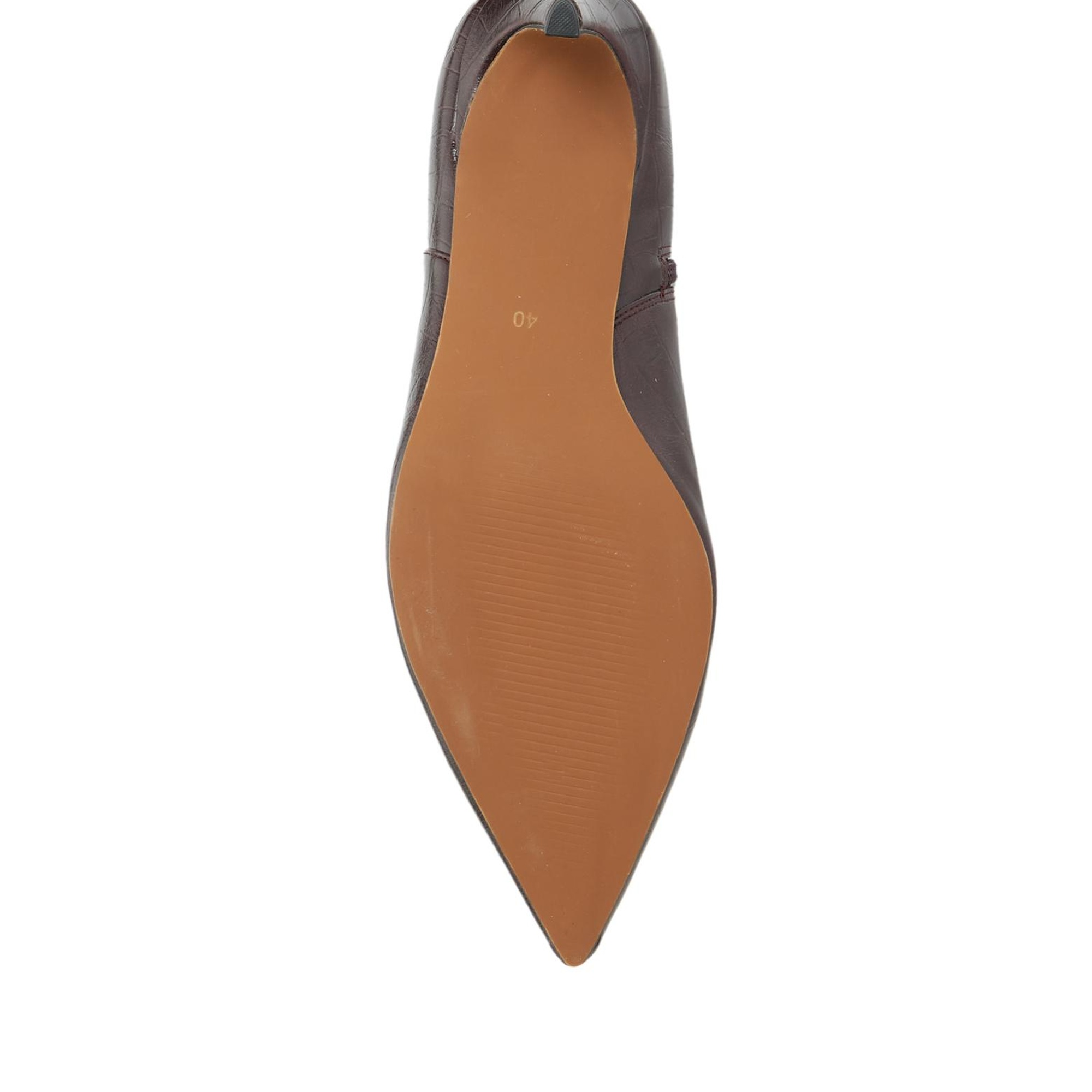 Divarese Kadın Bordo Kroko Desenli Çizme