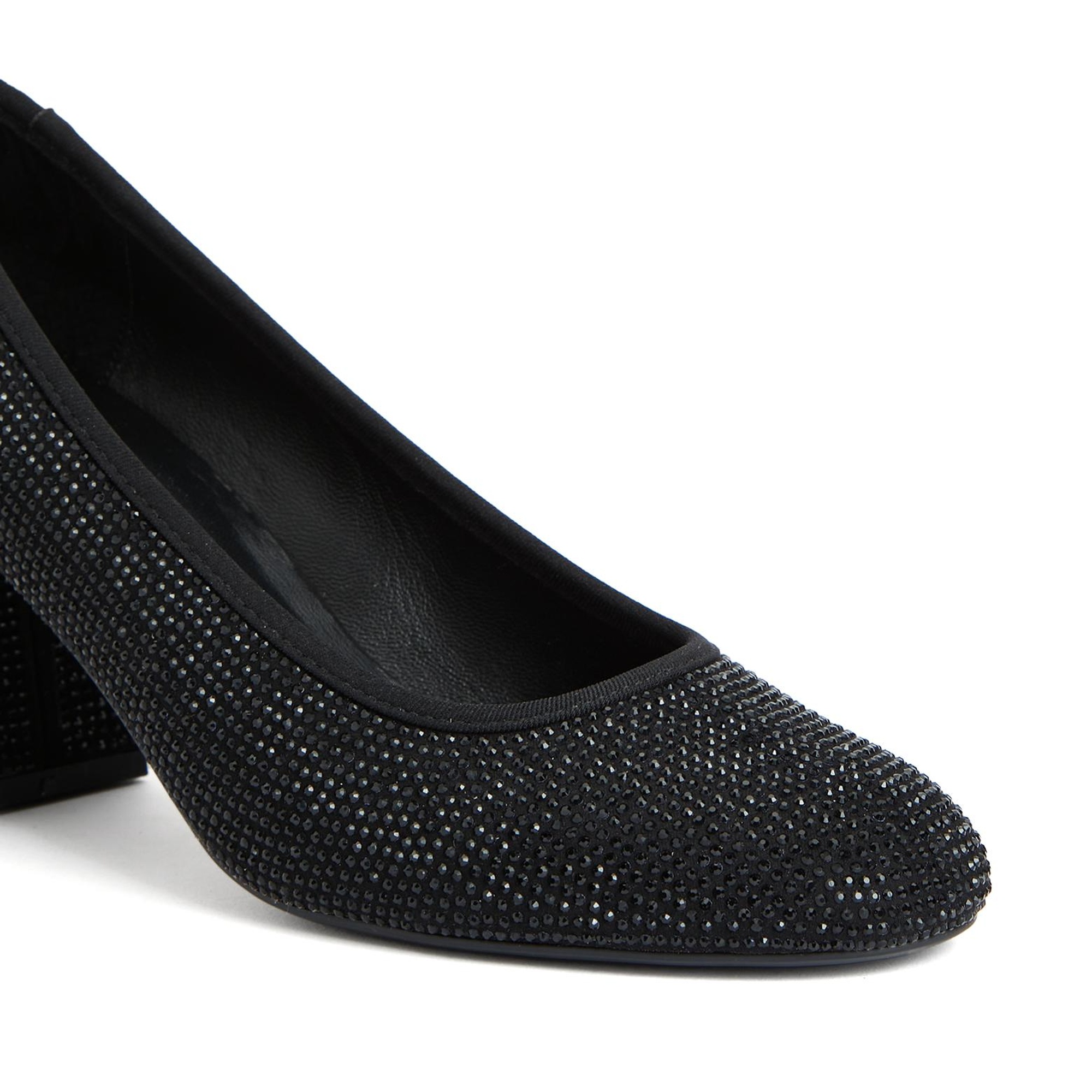 Divarese Kadın Siyah Taşlı Topuklu Ayakkabı