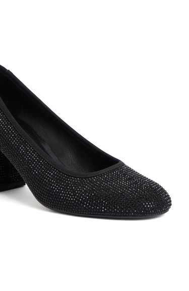  Divarese Kadın Siyah Taşlı Topuklu Ayakkabı