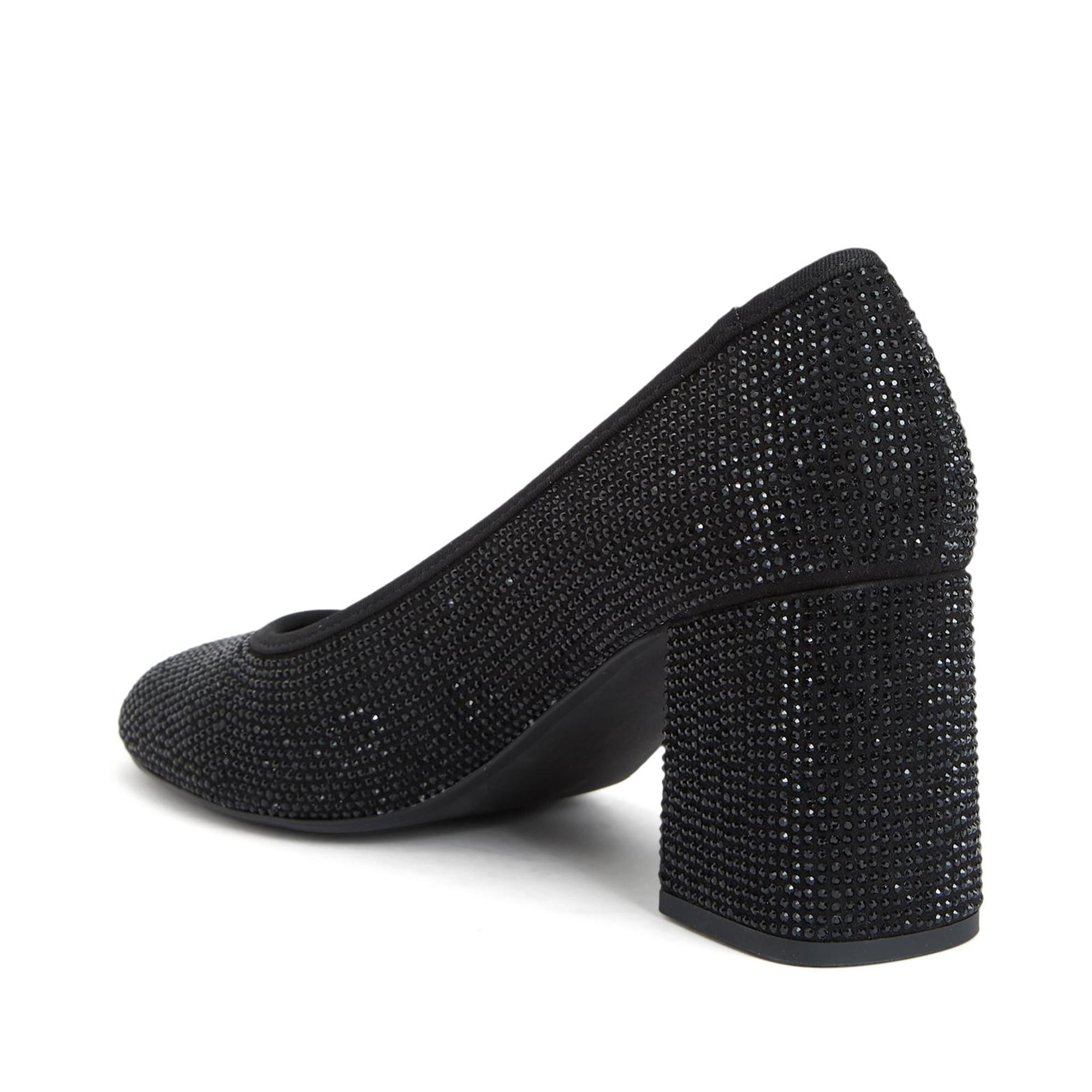 Divarese Kadın Siyah Taşlı Topuklu Ayakkabı