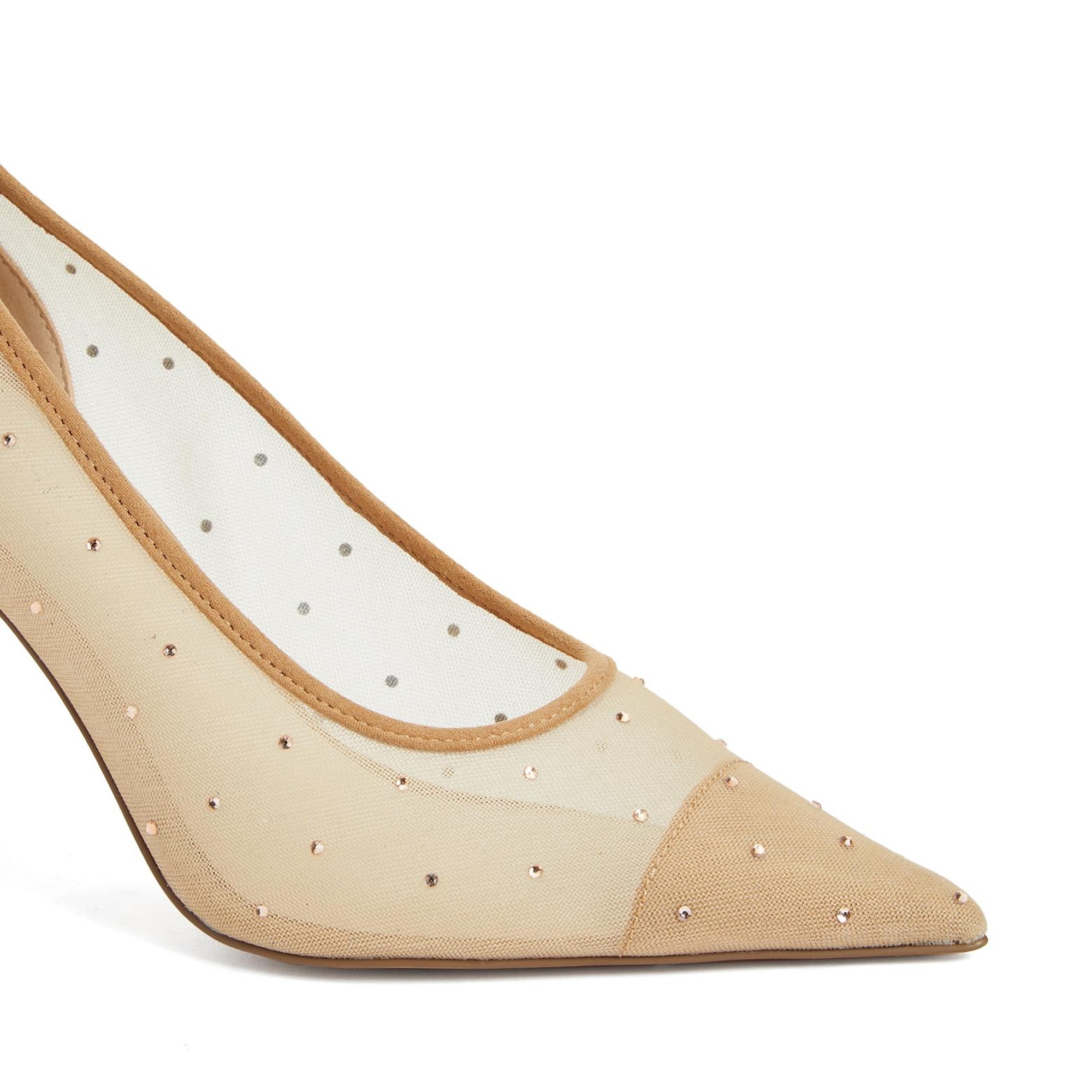 Divarese Kadın Kum Taşlı Topuklu Ayakkabı