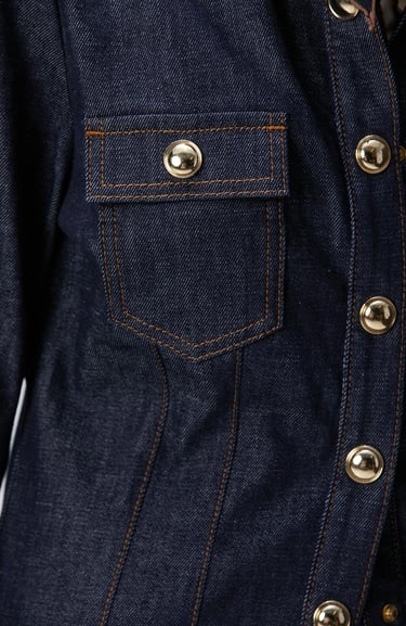  Network Kadın Lacivert Denim Ceket