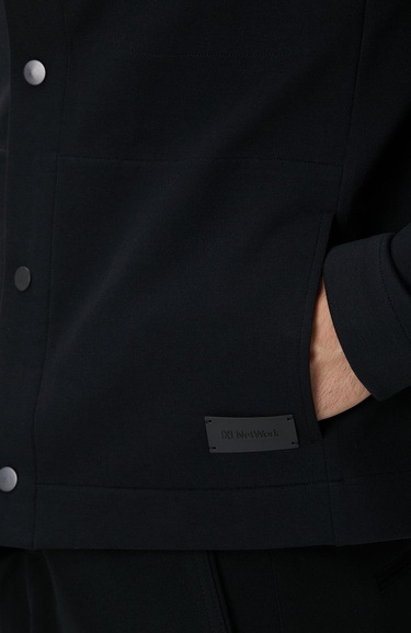  Network Erkek Siyah Dış Gömlek