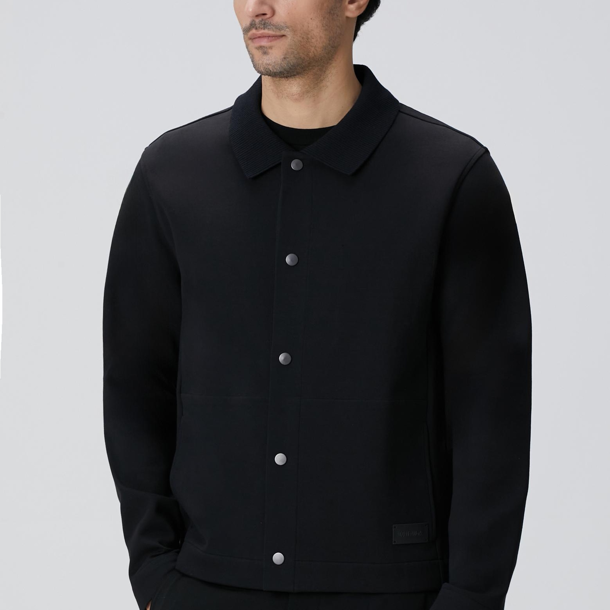 Network Erkek Siyah Dış Gömlek