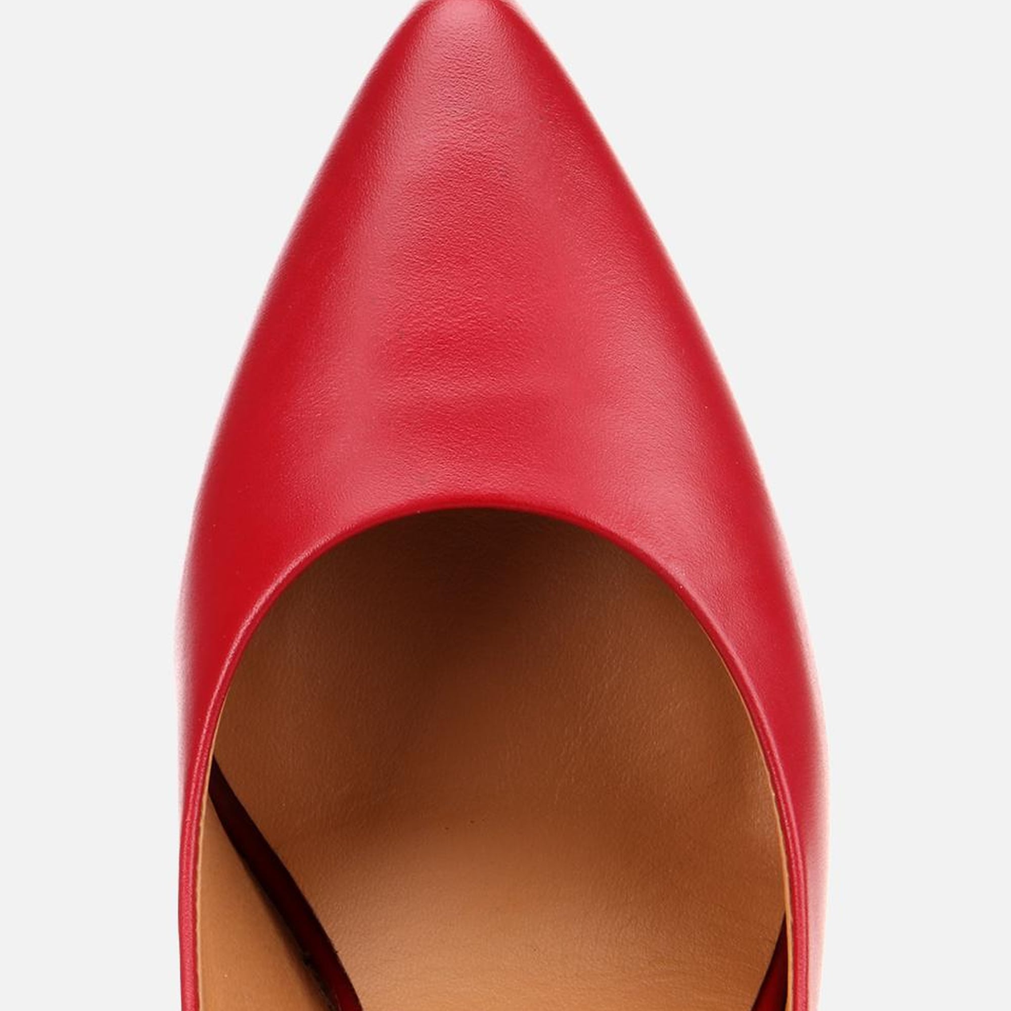 Kadın Deri Kırmızı Yüksek Topuklu Stiletto