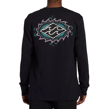  Billabong Crayon Wave Tees Erkek Siyah Tişört