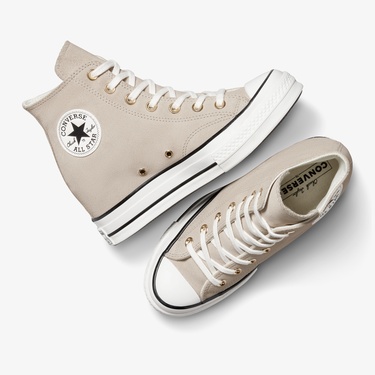  Converse Chuck 70 Wedge Kadın Bej Sneaker