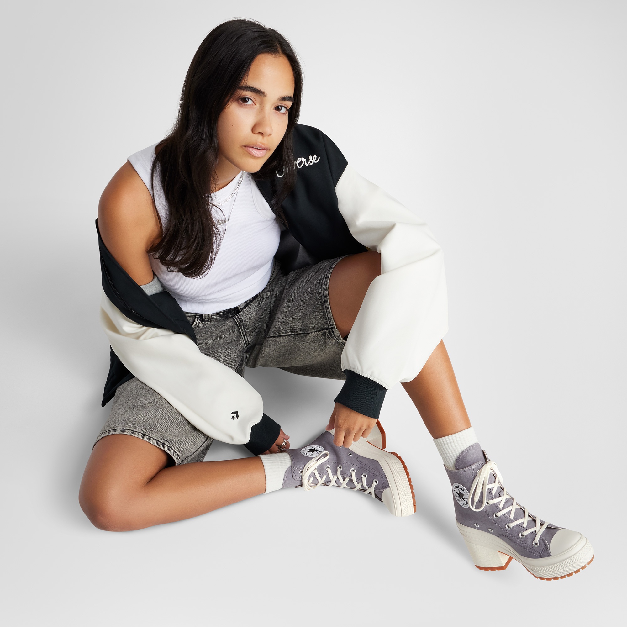 Converse Chuck 70De Luxe Heel Kadın Mor Sneaker