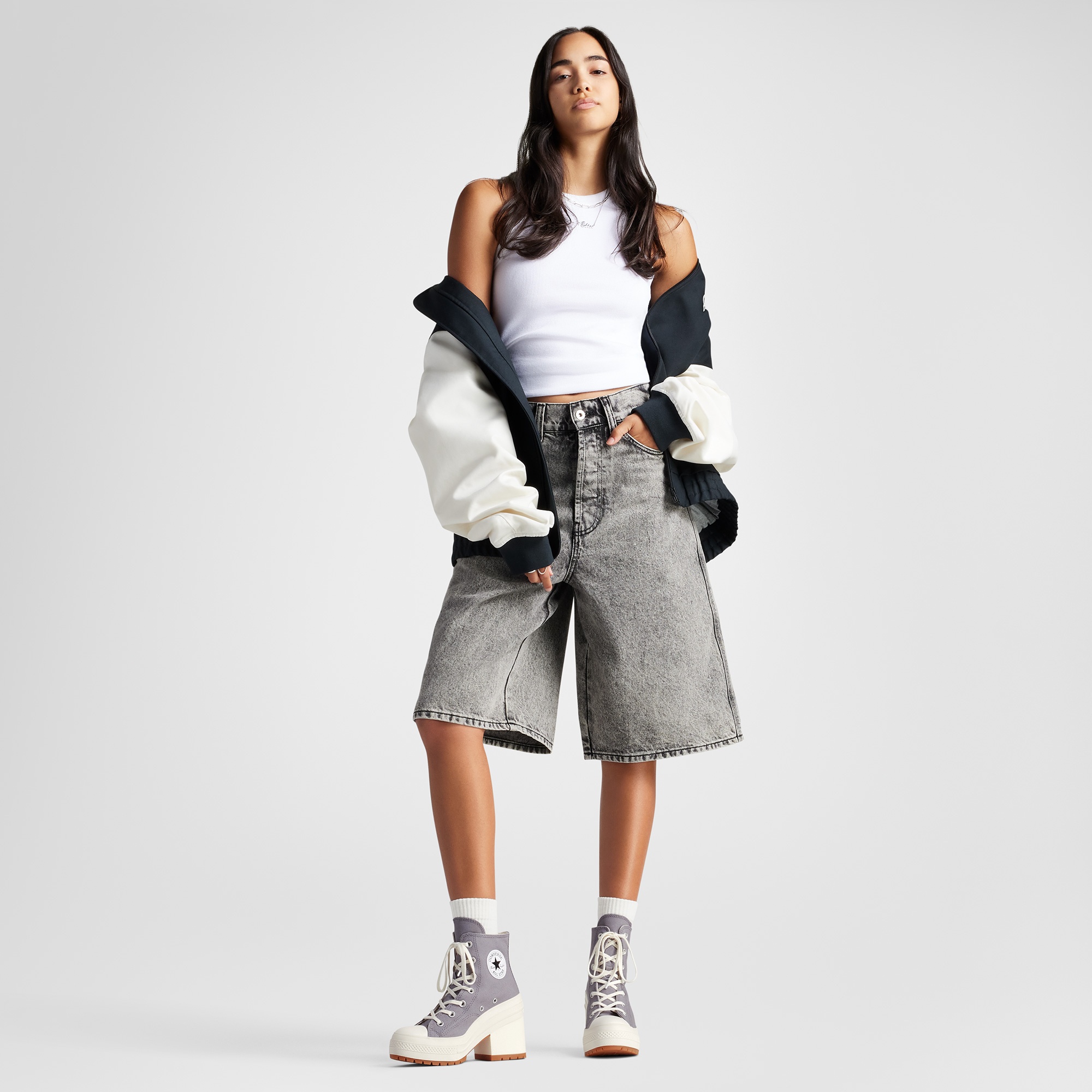 Converse Chuck 70De Luxe Heel Kadın Mor Sneaker