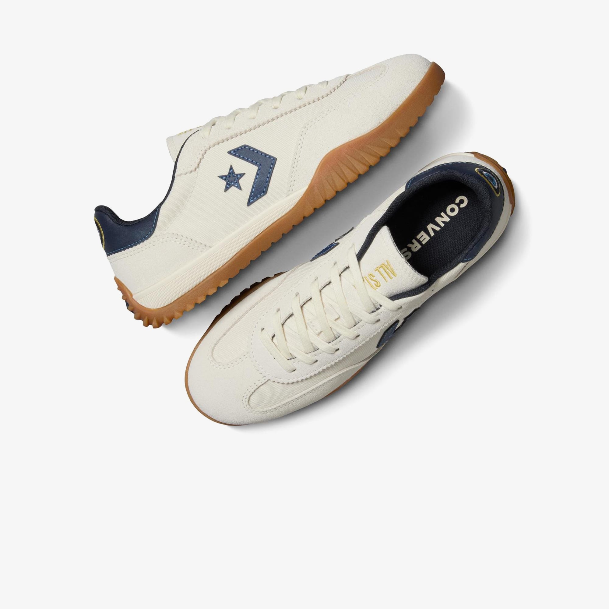 Converse x Evil Eye Run Star Trainer Unisex Bej Süet Sneaker