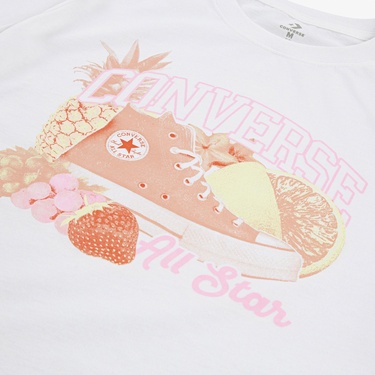  Converse Chuck &Fruit Çocuk Beyaz T-Shirt