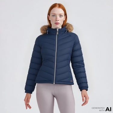  Trespass Nadina Padded Kadın Lacivert Outdoor Mont