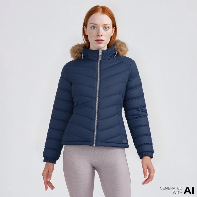  Trespass Nadina Padded Kadın Lacivert Outdoor Mont