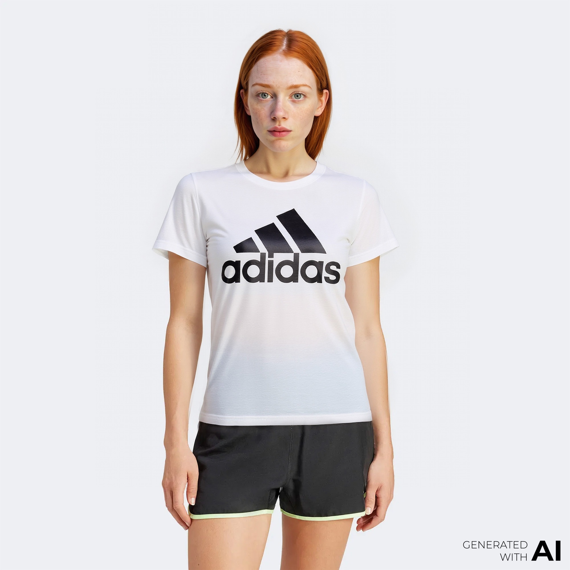 adidas Loungwear Essentials Logo Kadın Beyaz Günlük T-Shirt