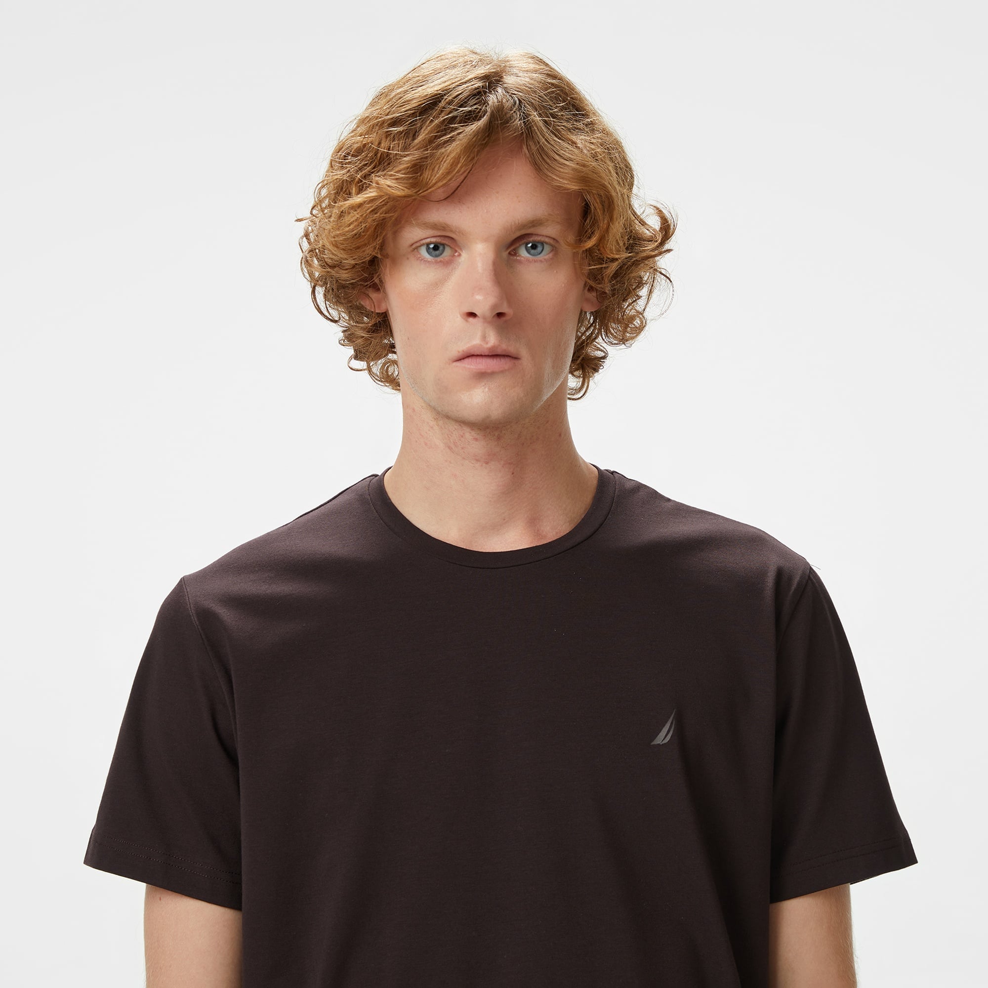 Nautica Erkek Kahverengi Classic Fit T-Shirt
