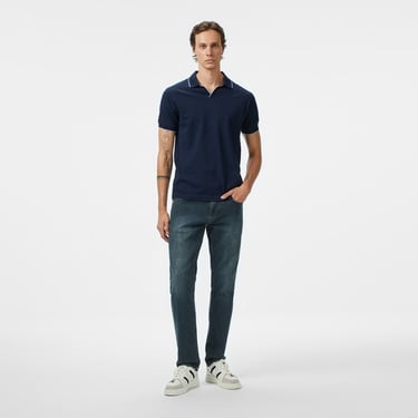  Nautica Erkek Lacivert Classic Fit Polo Yaka T-Shirt
