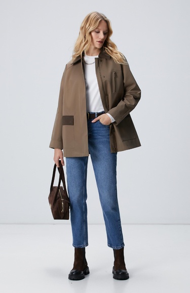  Network Kadın Koyu Mavi Mom Fit Denim Pantolon