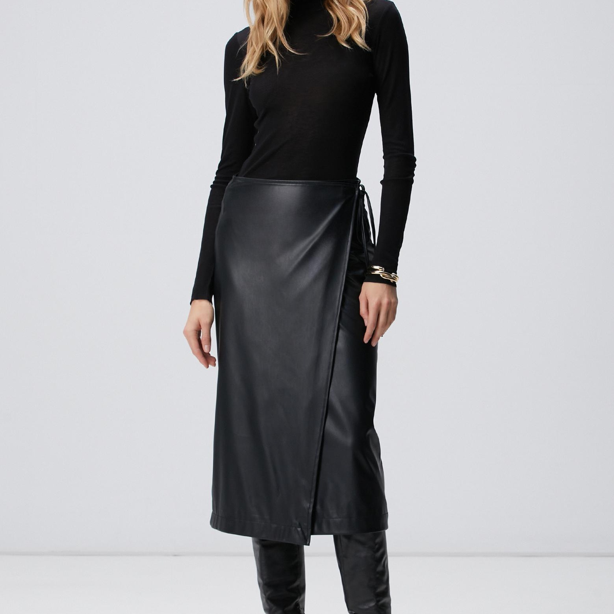 Network Kadın Siyah Yün Karışımlı Kazak