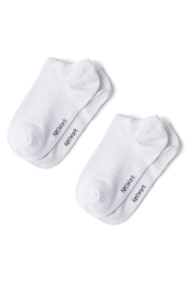  Network Kadın Beyaz 2li Bambu Çorap Seti