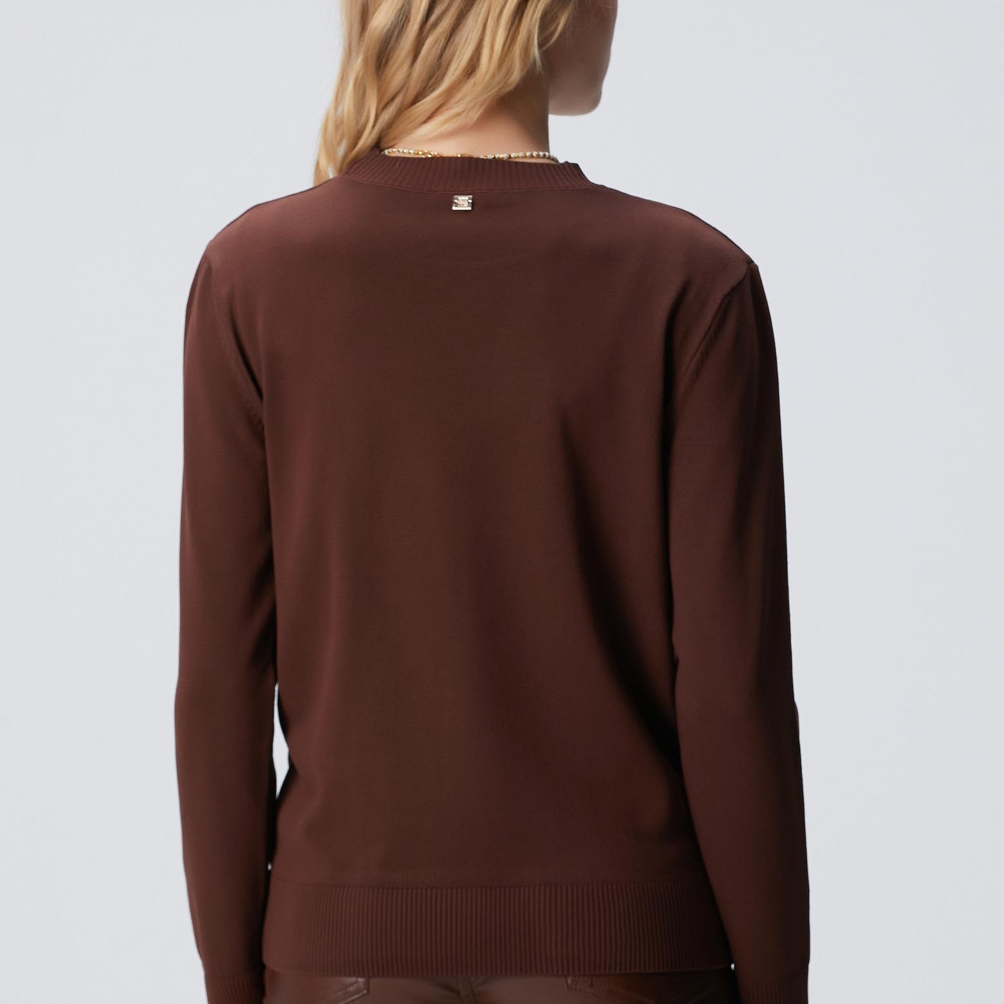 Network Kadın Kahverengi Basic Kazak