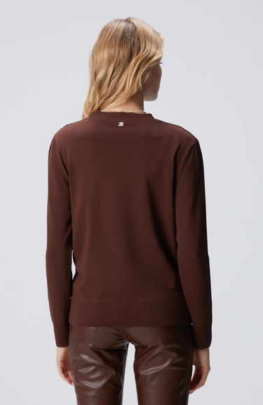  Network Kadın Kahverengi Basic Kazak