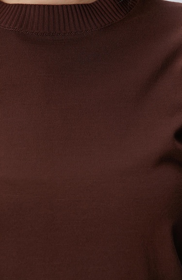  Network Kadın Kahverengi Basic Kazak