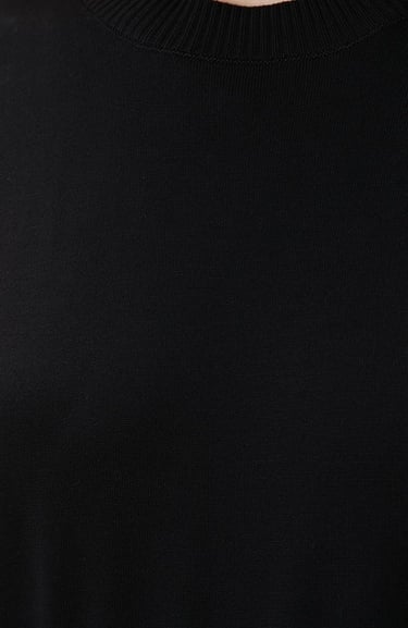  Network Kadın Siyah Basic Kazak