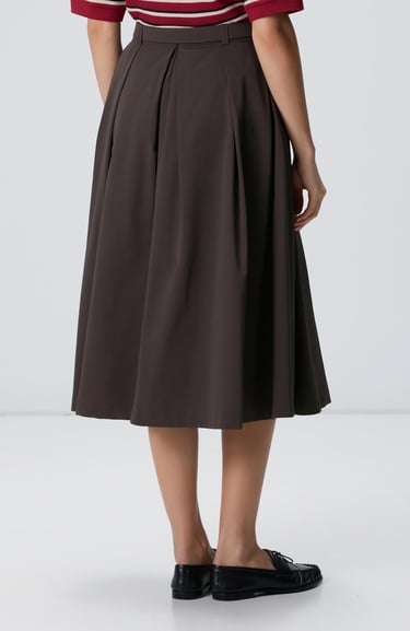  Network Kadın Haki Pileli Etek