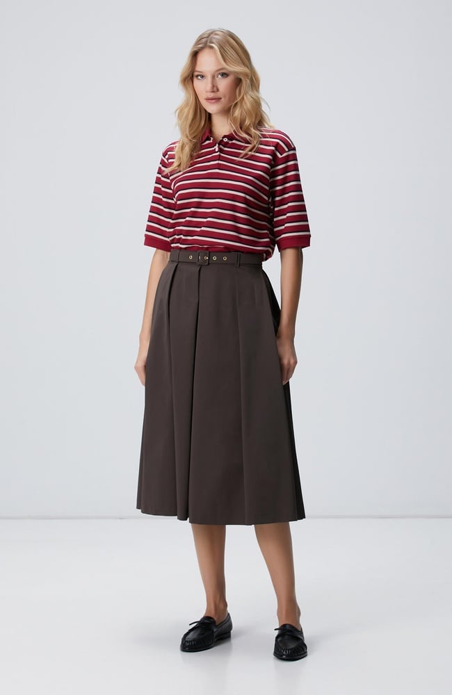  Network Kadın Haki Pileli Etek