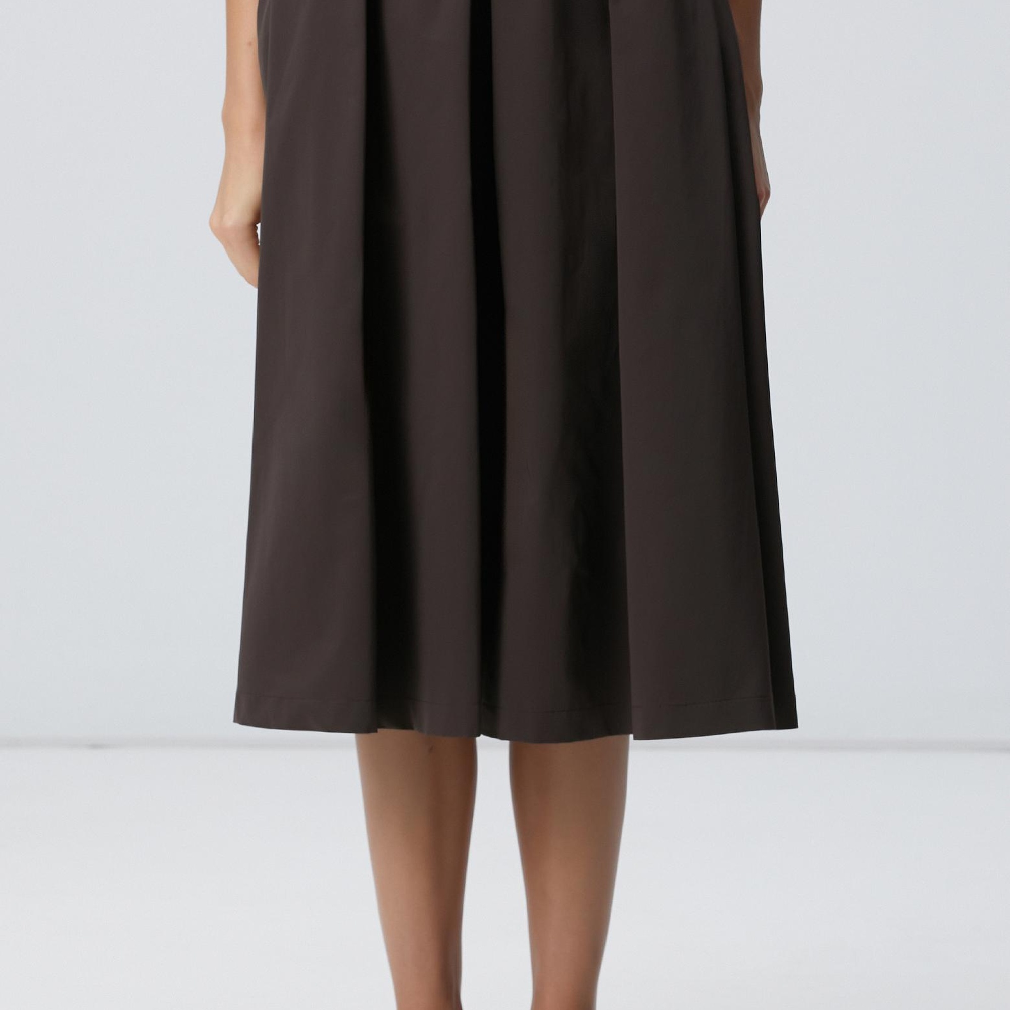 Network Kadın Haki Pileli Etek