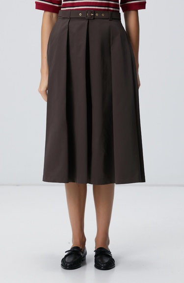  Network Kadın Haki Pileli Etek