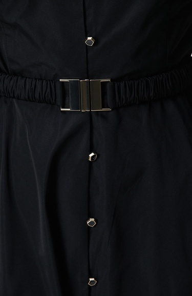  Network Kadın Siyah Tafta Elbise