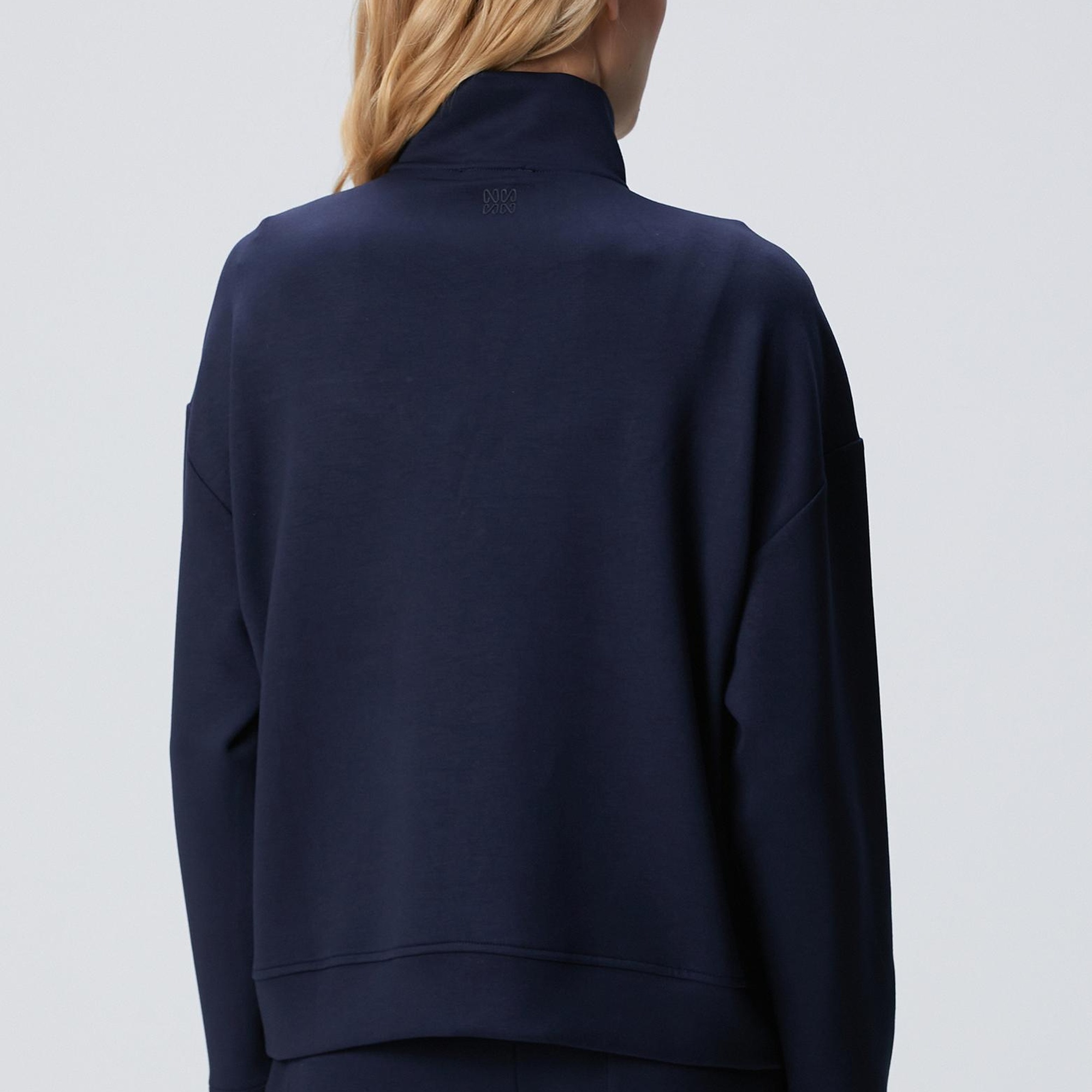 Network Kadın Lacivert Fermuarlı Sweatshirt