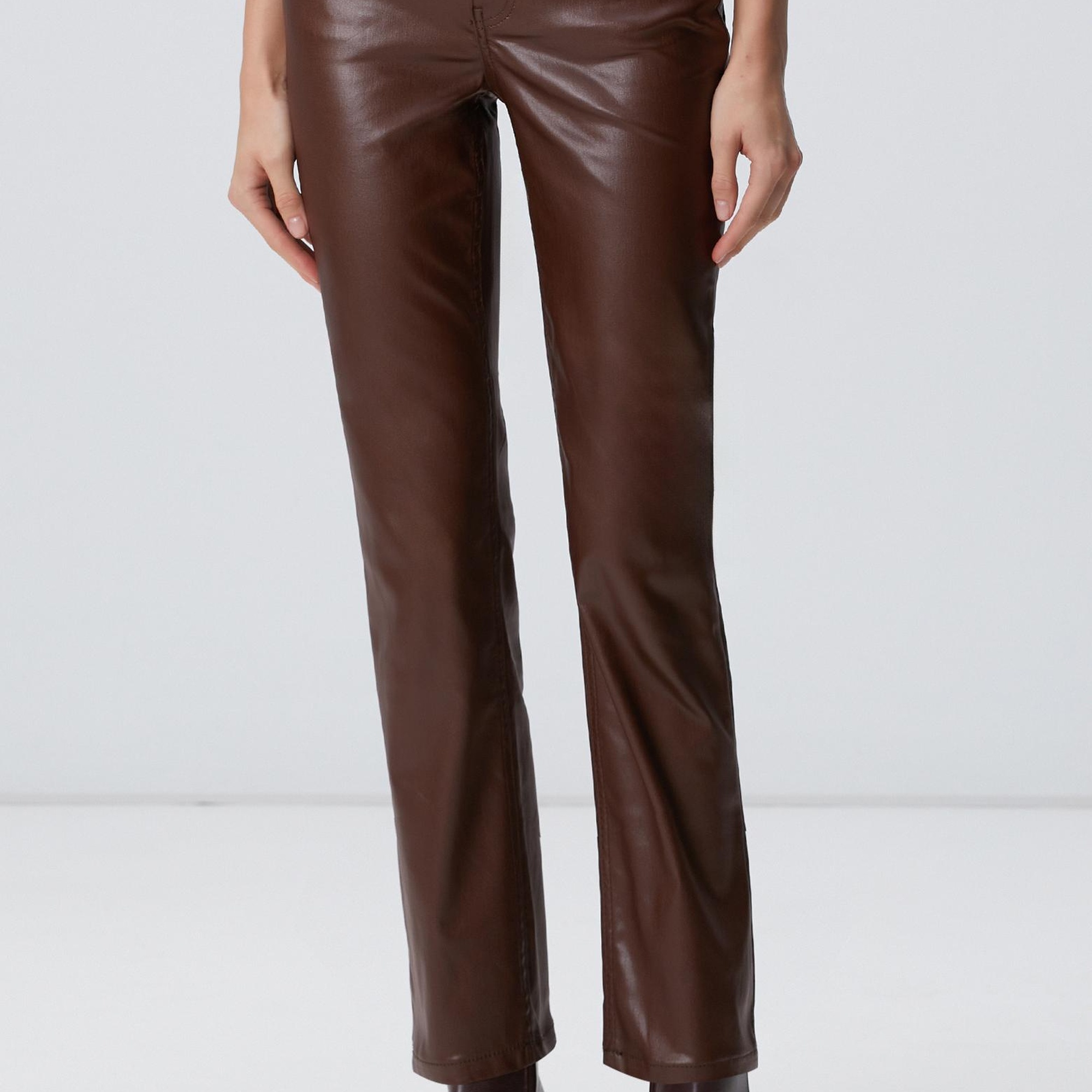 Network Kadın Kahverengi Kaplamalı Pantolon