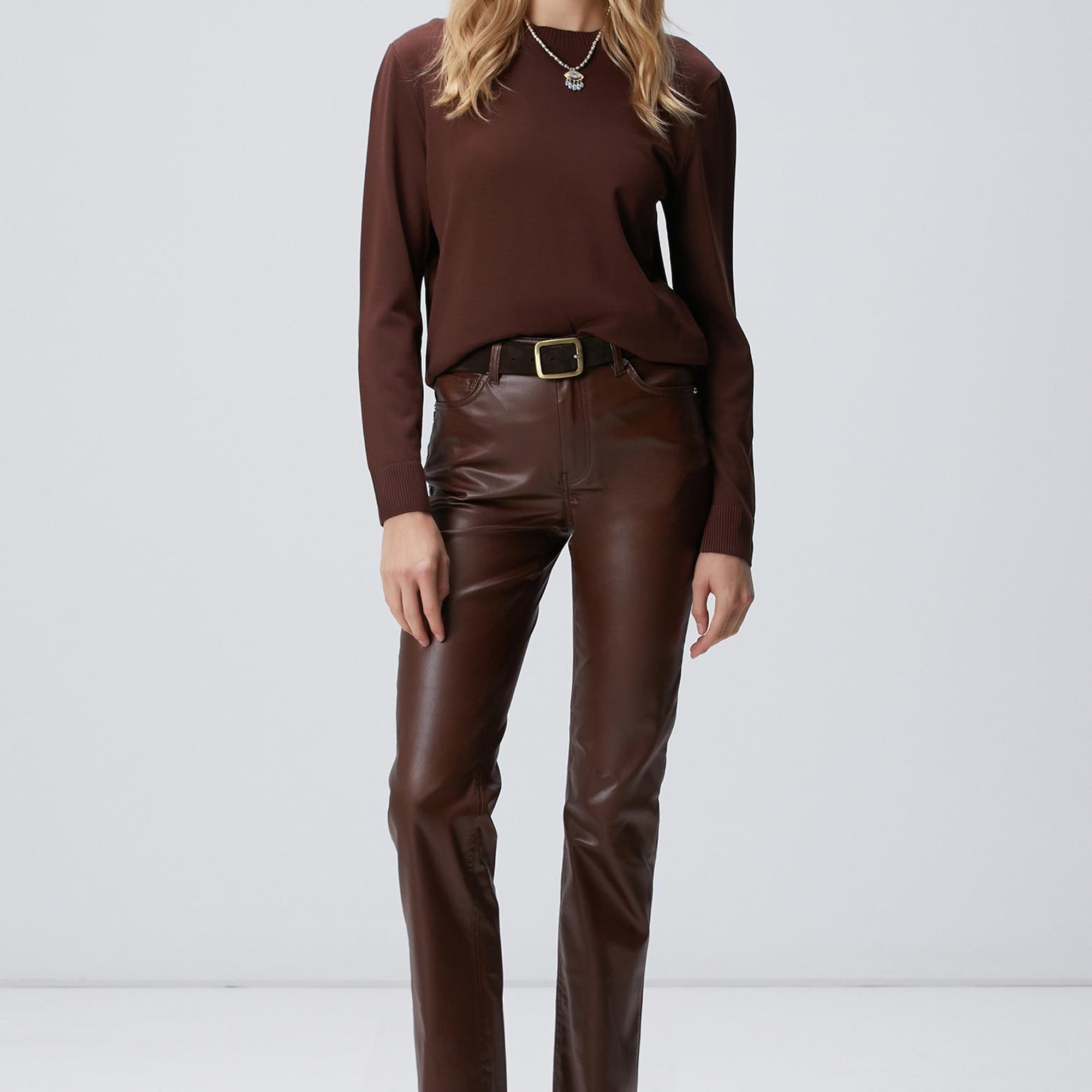 Network Kadın Kahverengi Kaplamalı Pantolon