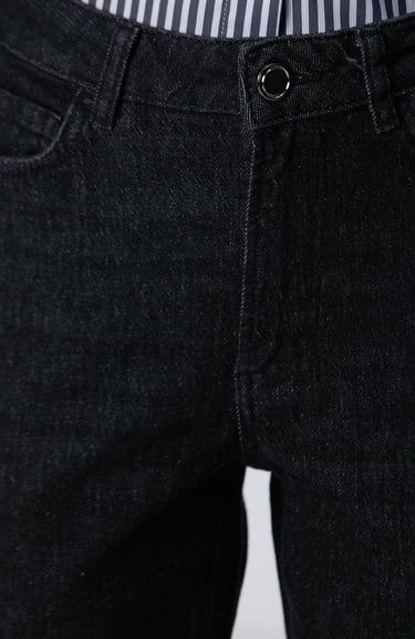  Network Kadın Siyah Mom Fit Denim Pantolon