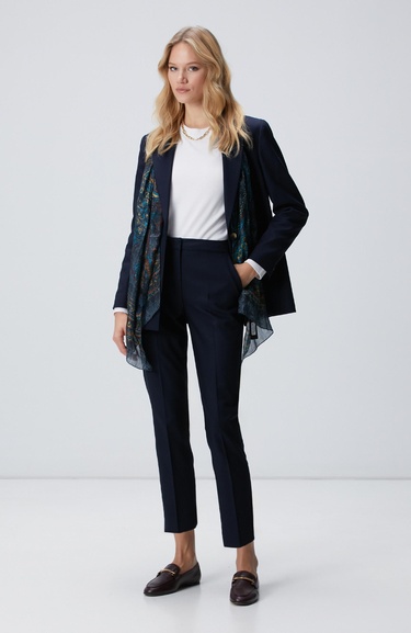  Network Kadın Lacivert Basic Skinny Pantolon