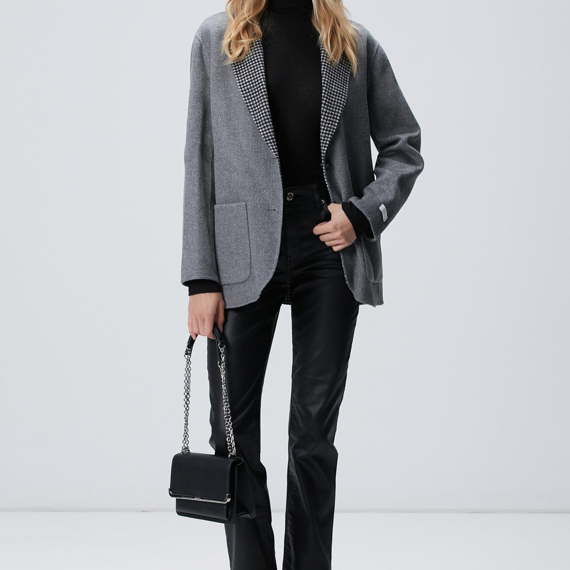 Network Kadın Siyah Kaplamalı Pantolon