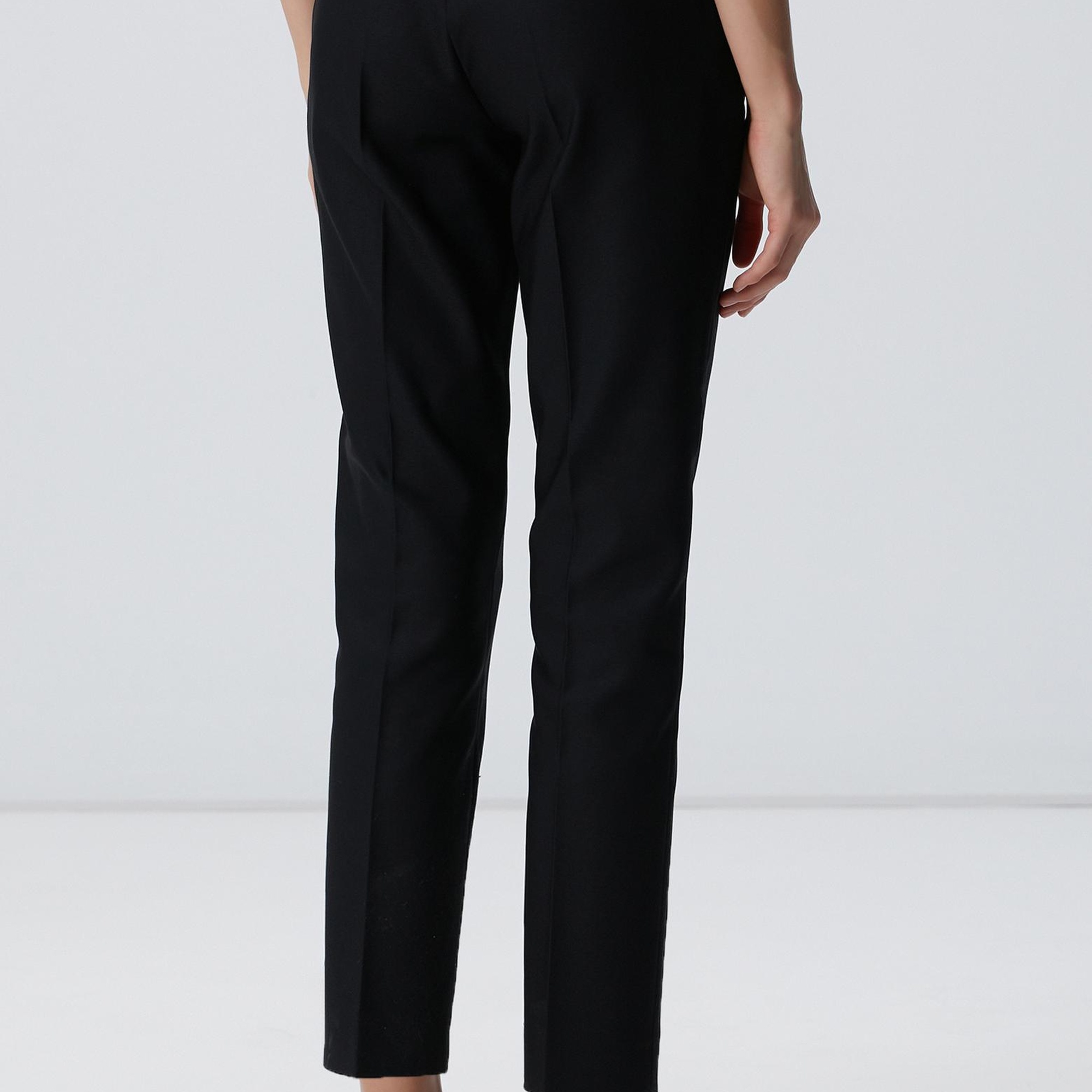 Network Kadın Siyah Basic Skinny Pantolon