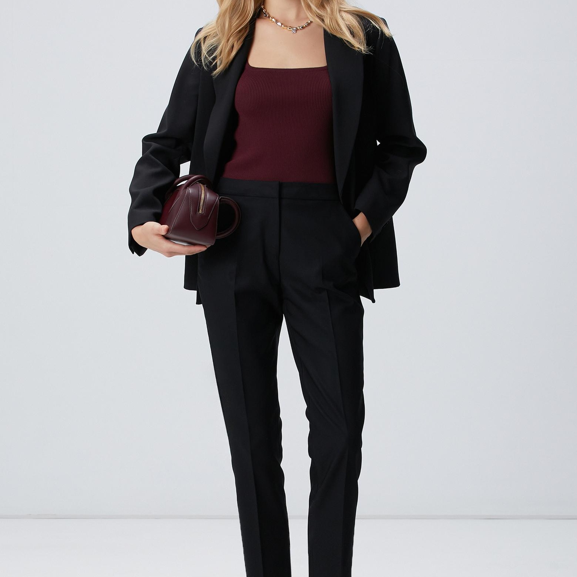 Network Kadın Siyah Basic Skinny Pantolon