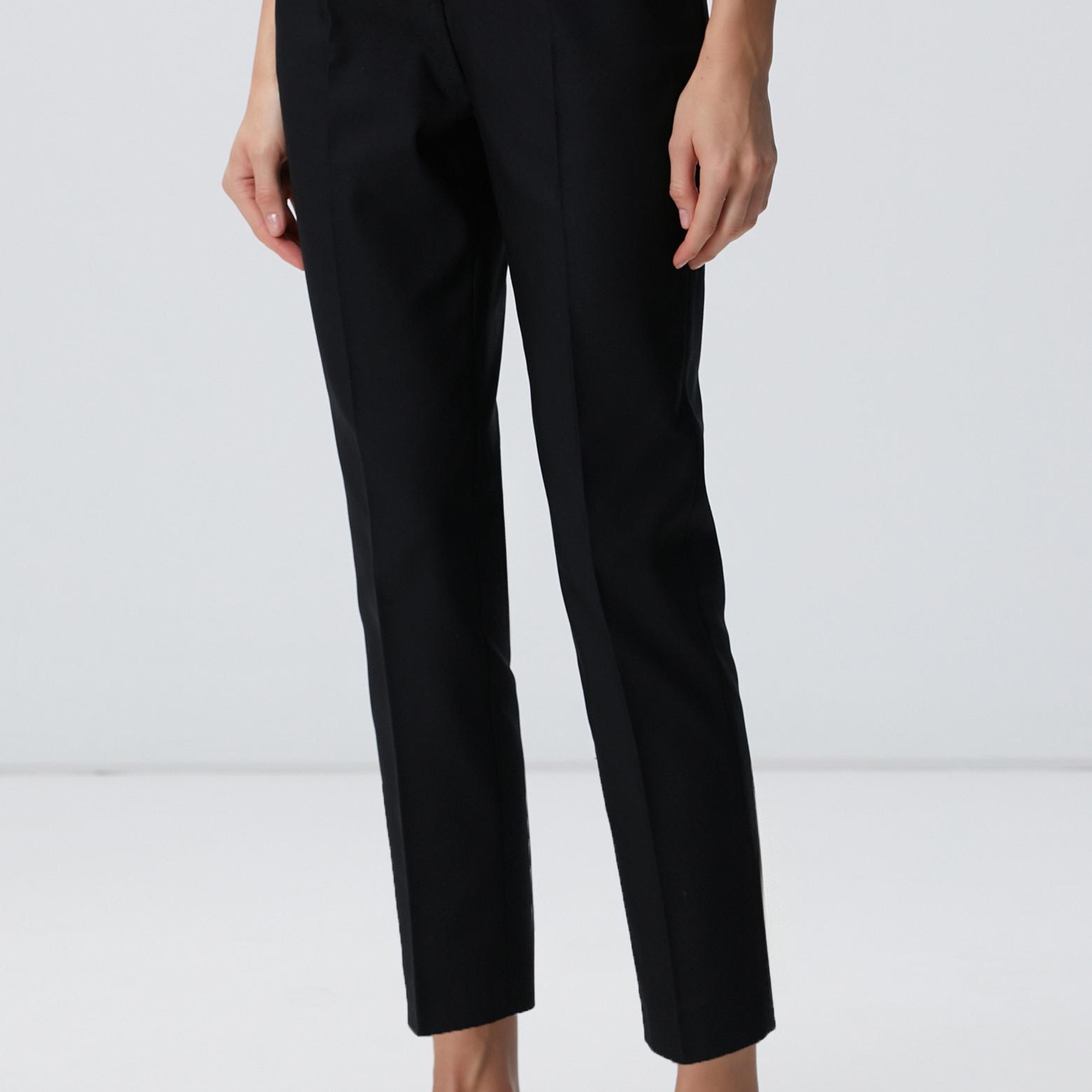 Network Kadın Siyah Basic Skinny Pantolon