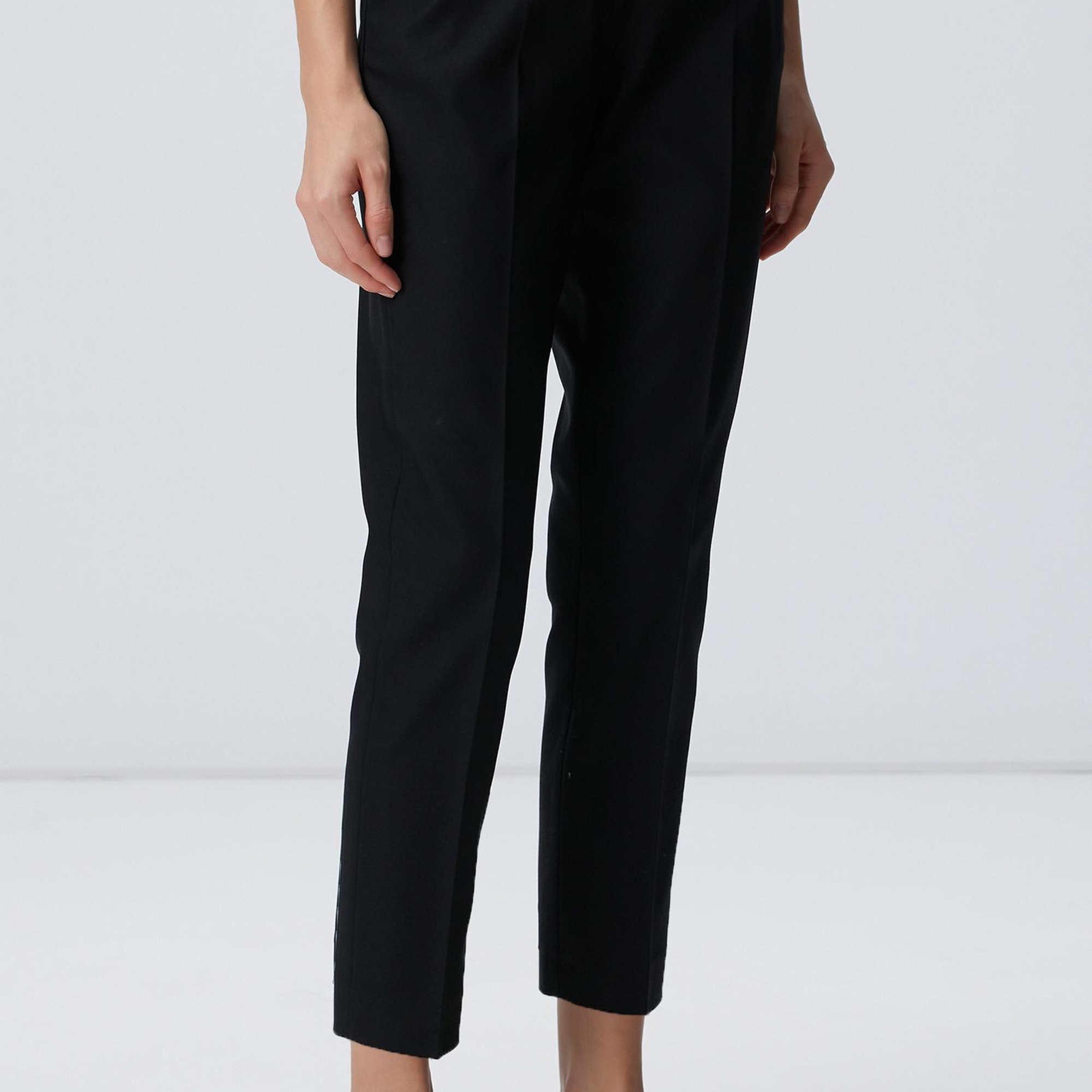 Network Kadın Siyah Basic Skinny Pantolon