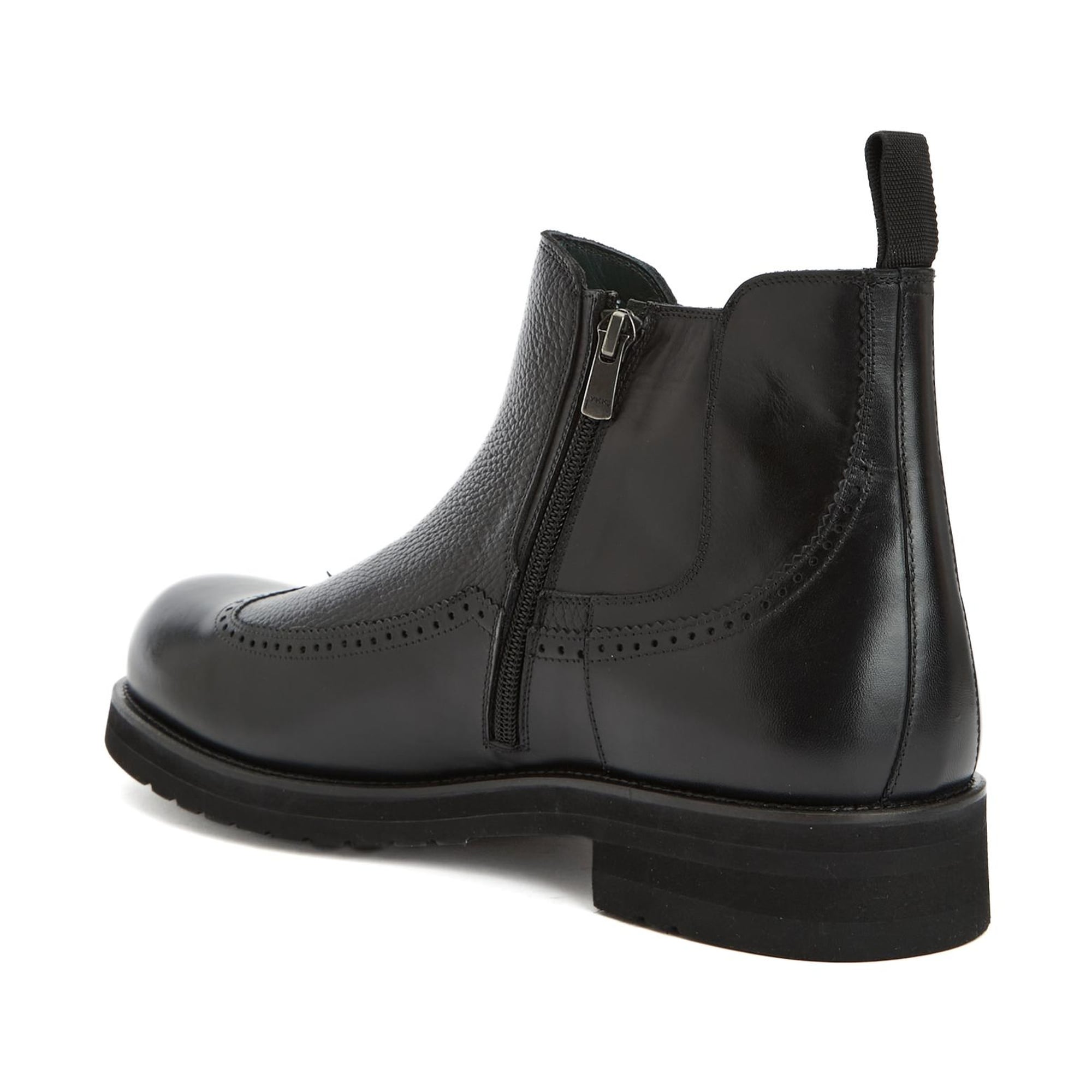 George Hogg Erkek Siyah Deri Bot