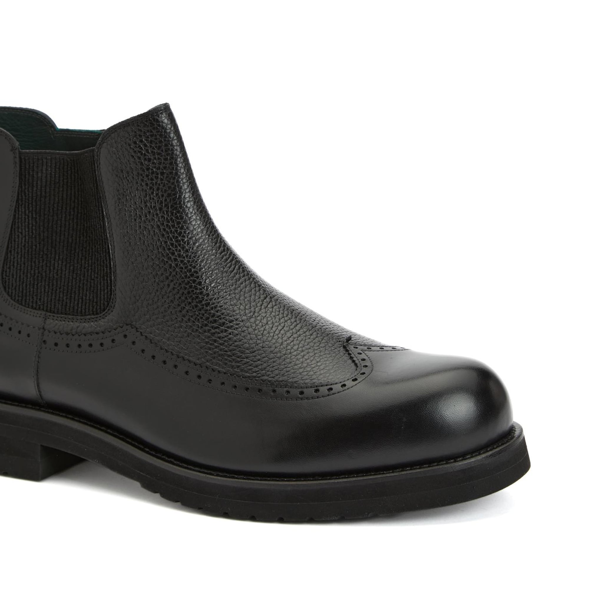 George Hogg Erkek Siyah Deri Bot