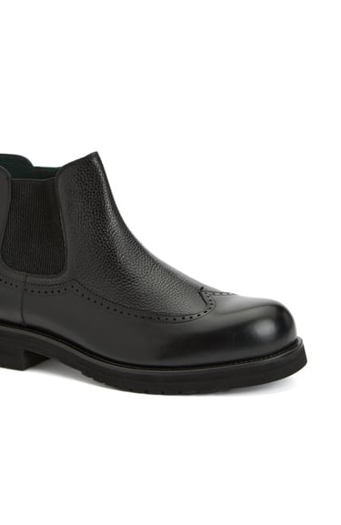  George Hogg Erkek Siyah Deri Bot