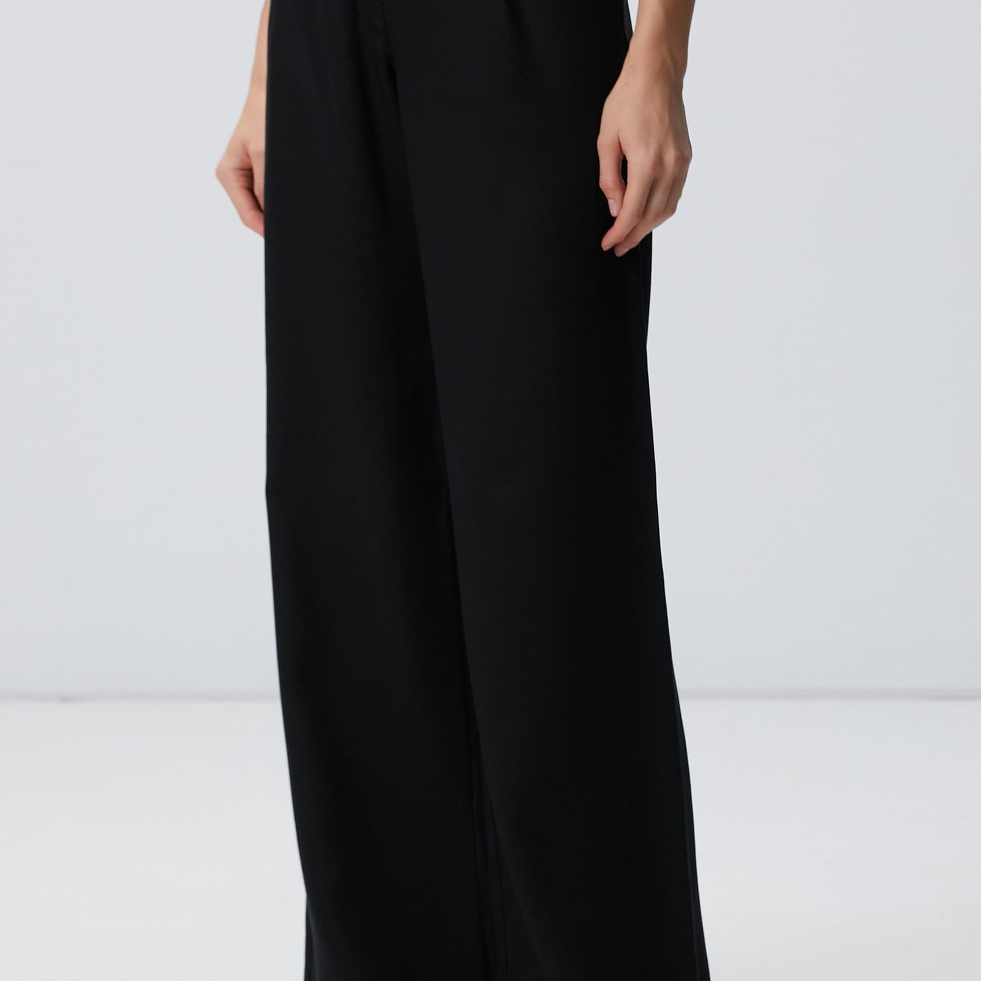 Network Kadın Siyah Palazzo Pantolon