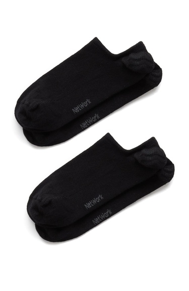  Network Erkek Siyah 2li Bambu Çorap Seti
