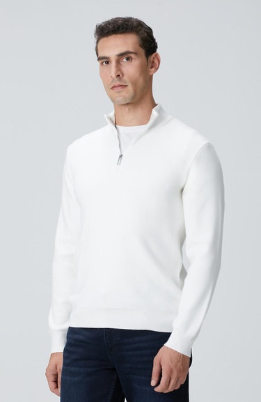  Network Erkek Kırık Beyaz Kazak