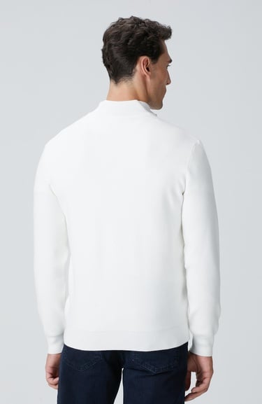  Network Erkek Kırık Beyaz Kazak